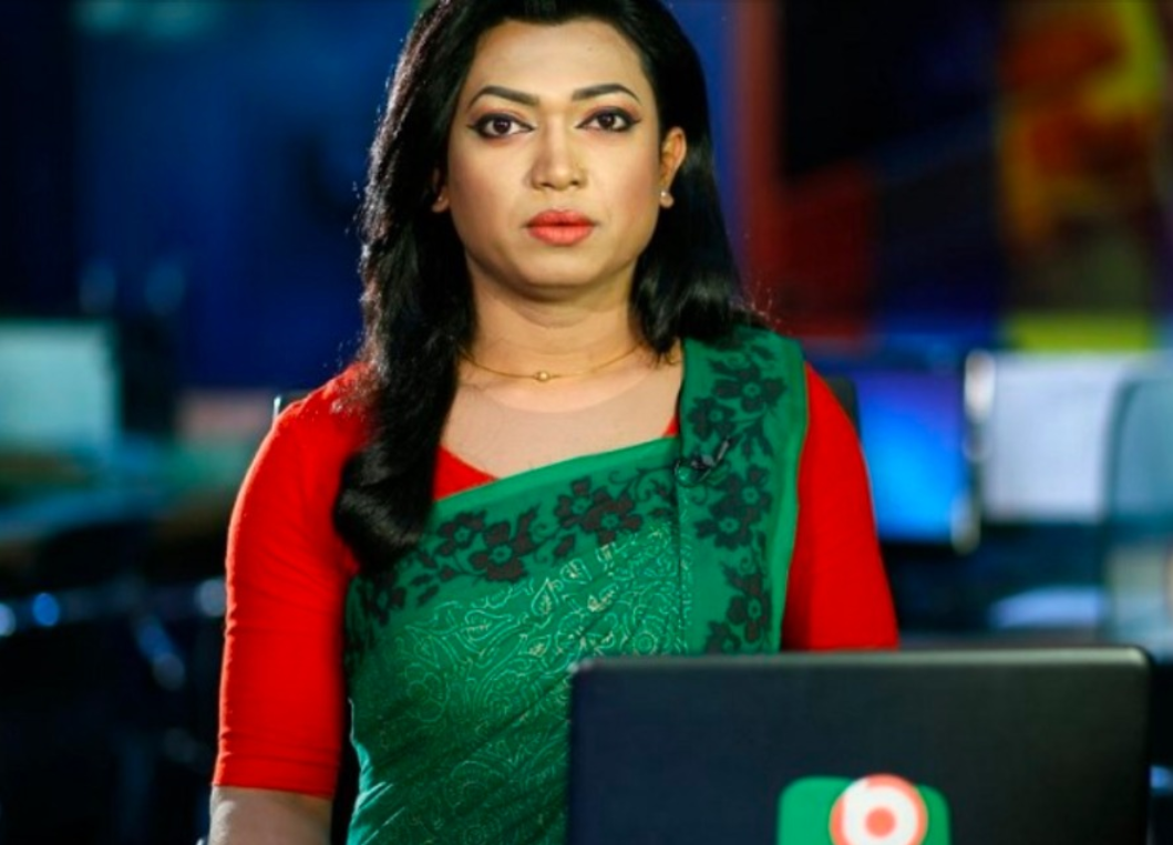 Transgender pertama yang menjadi pembaca berita di Bangladesh, Tahsnuva Anan Shishir. (Foto: Tangkapan layar via Twitter)