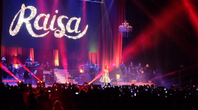 Ilustrasi konser musik penyanyi Raisa. (Foto: Instagram)