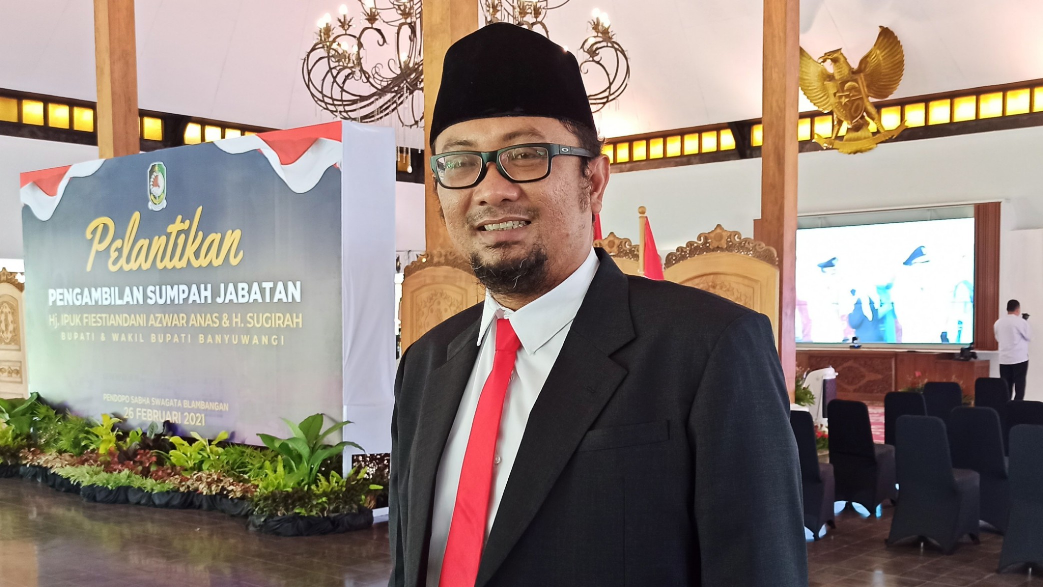 Ketua DPRD Banyuwangi, I Made Cahyana Negara (foto: Muh Hujaini/Ngopibareng.id)