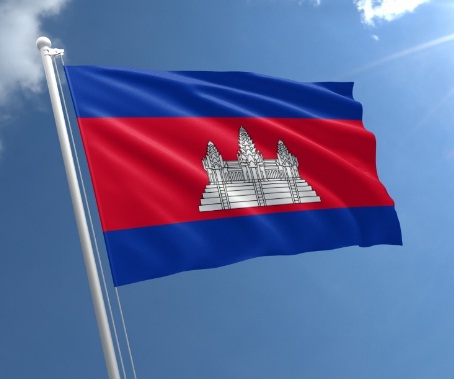 Ilustrasi bendera negara Kamboja. (Foto: Istimewa)
