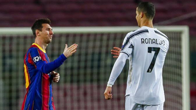 Messi dan Ronaldo untuk pertama kalinya terhenti bersamaan di babak 16 besar. (Foto: Istimewa)