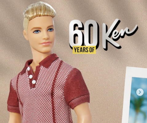 Ken Barbie merayakan ulang tahun ke-60. (Foto: Instagram @BarbieStyle)