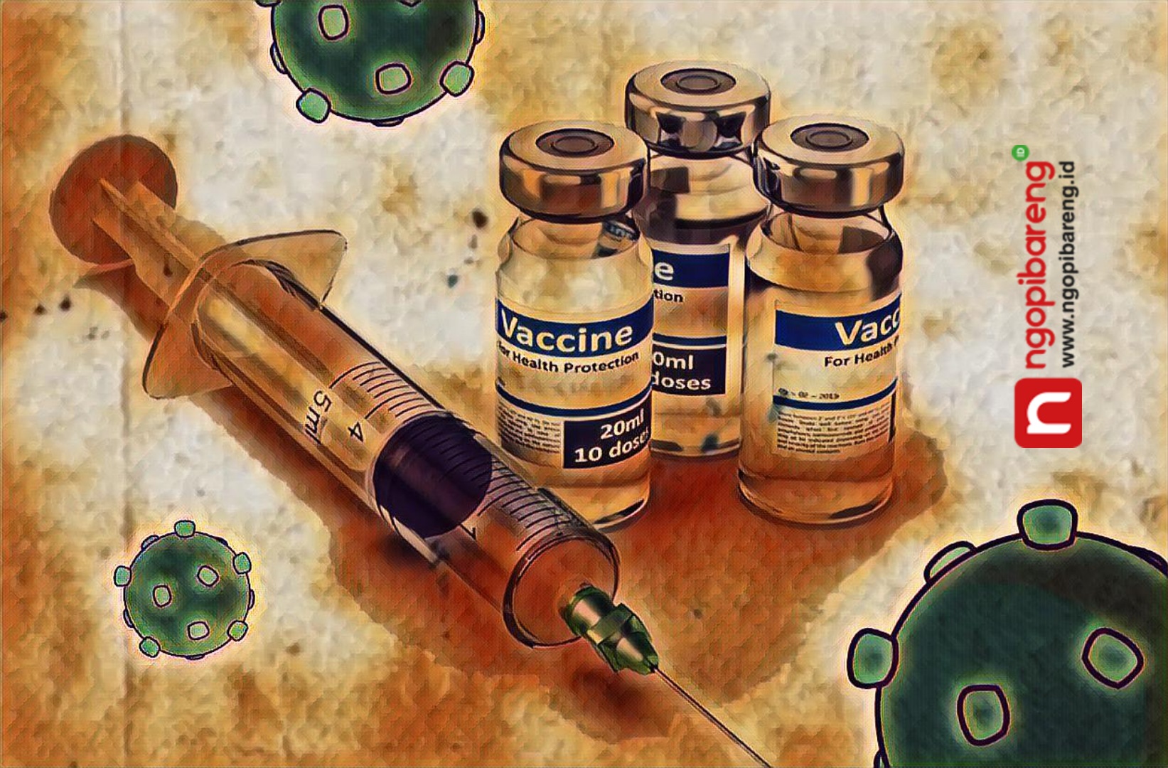 WHO keluarkan rekomendasi untuk penggunaan vaksin AstraZeneca. (Ilustrasi: Fa-Vidhi/Ngopibareng.id)