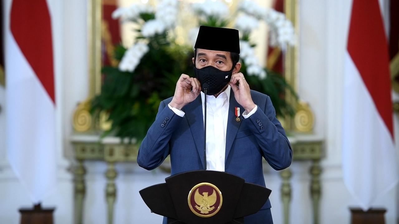 Presiden Joko Widodo, pada Peresmian Pembukaan Kongres XX Pergerakan Mahasiswa Islam Indonesia (PMII) Tahun 2021. (Foto: setpres)