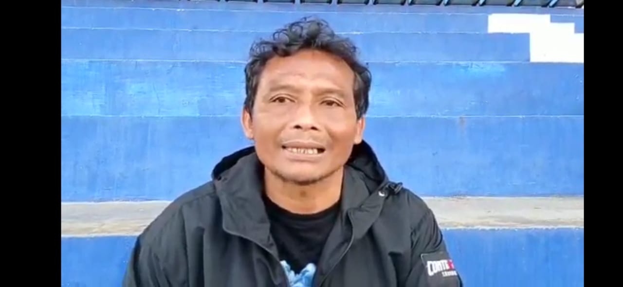 Assisten Pelatih Arema FC, Kuncoro usai memimpiln latihan di Stadion Kanjuruhan, Kabupaten Malang (Foto: istimewa)