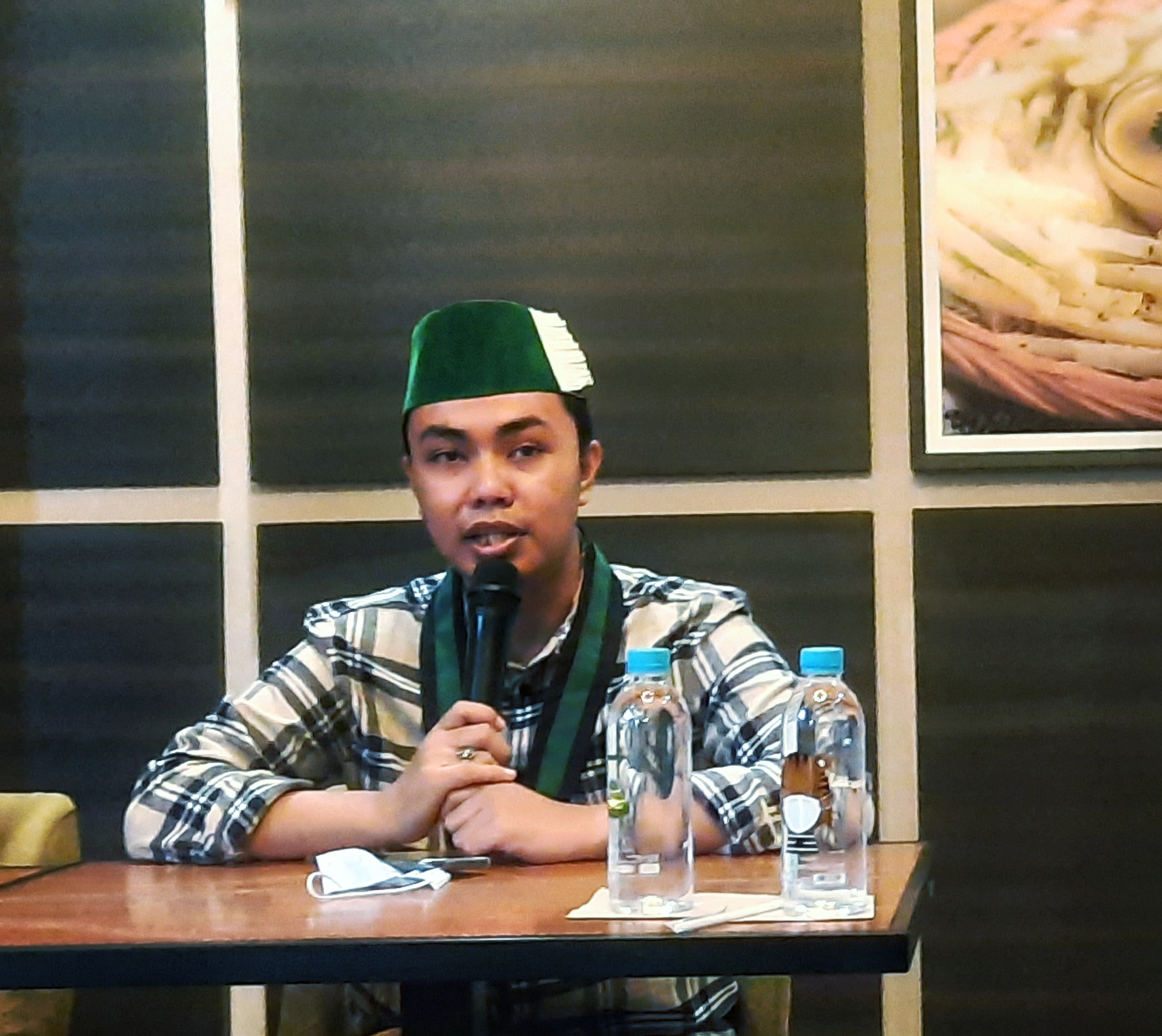 Calon Ketua Umum HMI, Raihan Ariatama. (Foto: Alief Sambogo/Ngopibareng.id)
