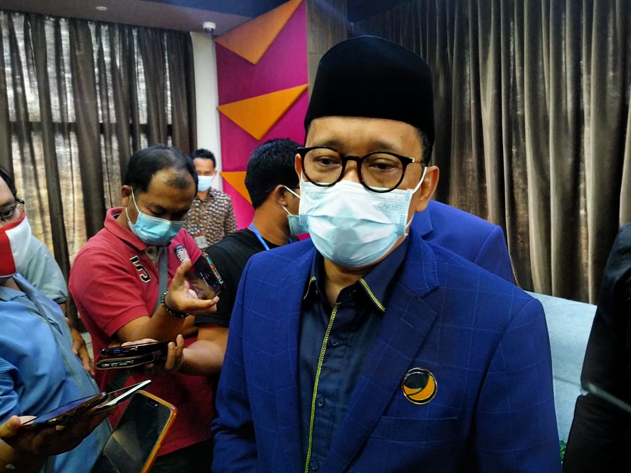 Pimpinan Komisi IV DPR RI, Hasan Aminuddin saat ditemui di Surabaya, Sabtu 20 Maret 2021. (Foto: Fariz Yarbo/Ngopibareng.id)