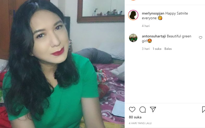 Merlyn Sopjan, waria atau transgender asal Kediri yang viral setelah mengomentari Aurel dan Anang Hermansyah. (Foto: Tangkapan layar via Instagram)