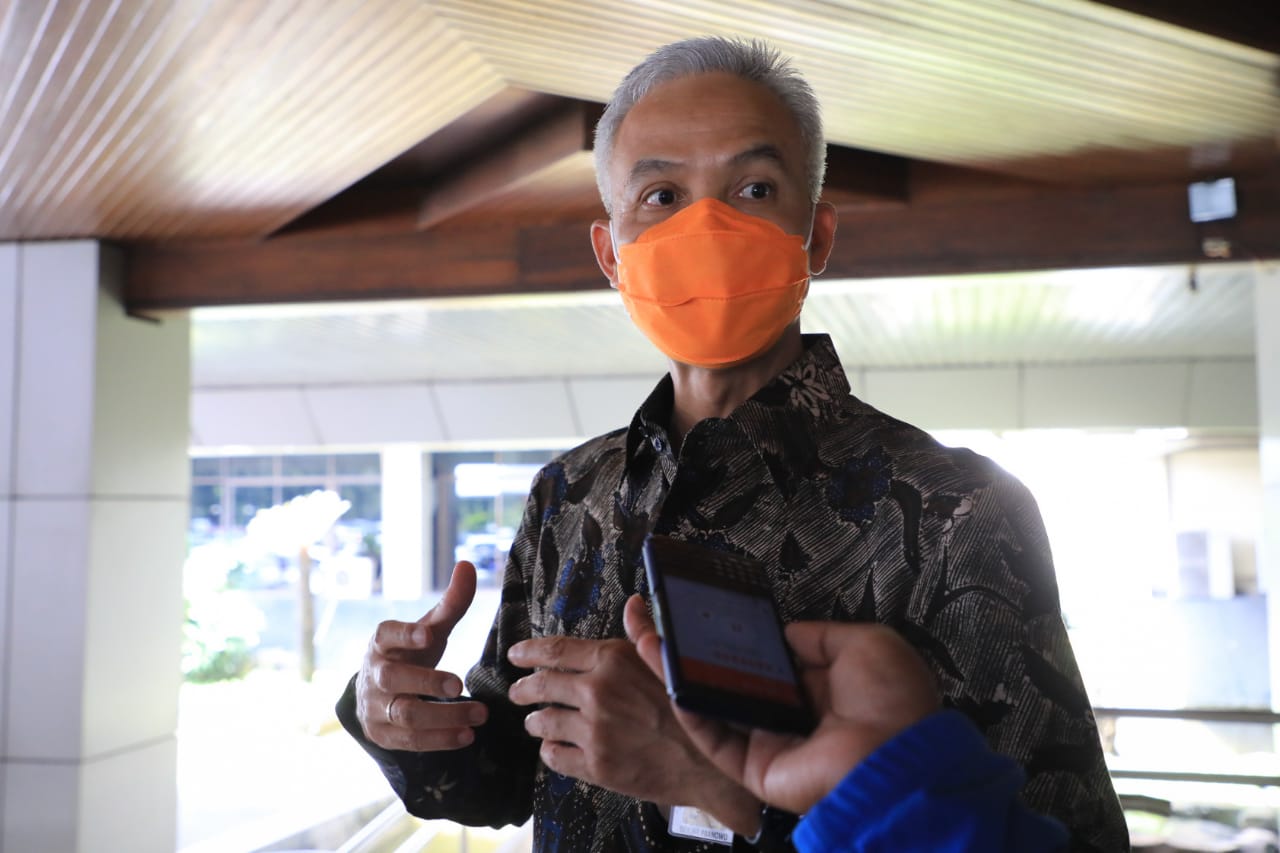Gubernur Jawa Tengah Ganjar Pranowo prioritaskan vaksin Covid-19 untuk warga binaan. (Foto:Istimewa)