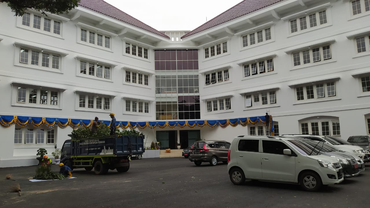 Kompleks Mini Block Office, Kota Malang, yang akan dijadikan lokasi vaksinasi drive thru. (Foto: Istimewa)