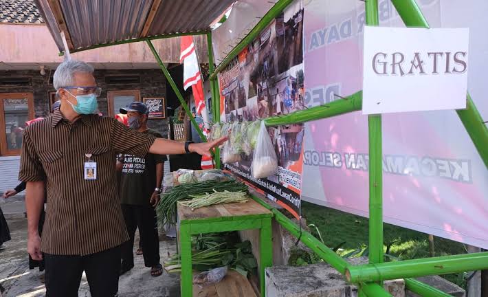 Gubernur Ganjar Pranowo menciptakan berbagai inovasi tangani covid-19. (Foto: Istimewa)