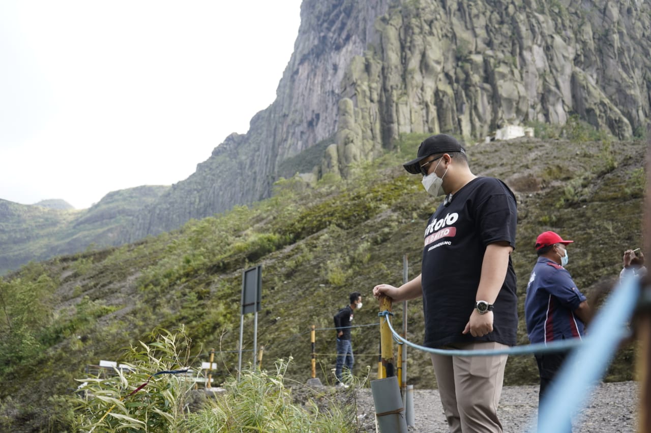 Bupati Kediri sidak kesiapan lokasi wisata Gunung Kelud yang rencana minggu depan dibuka kembali. (Foto: Istimewa)