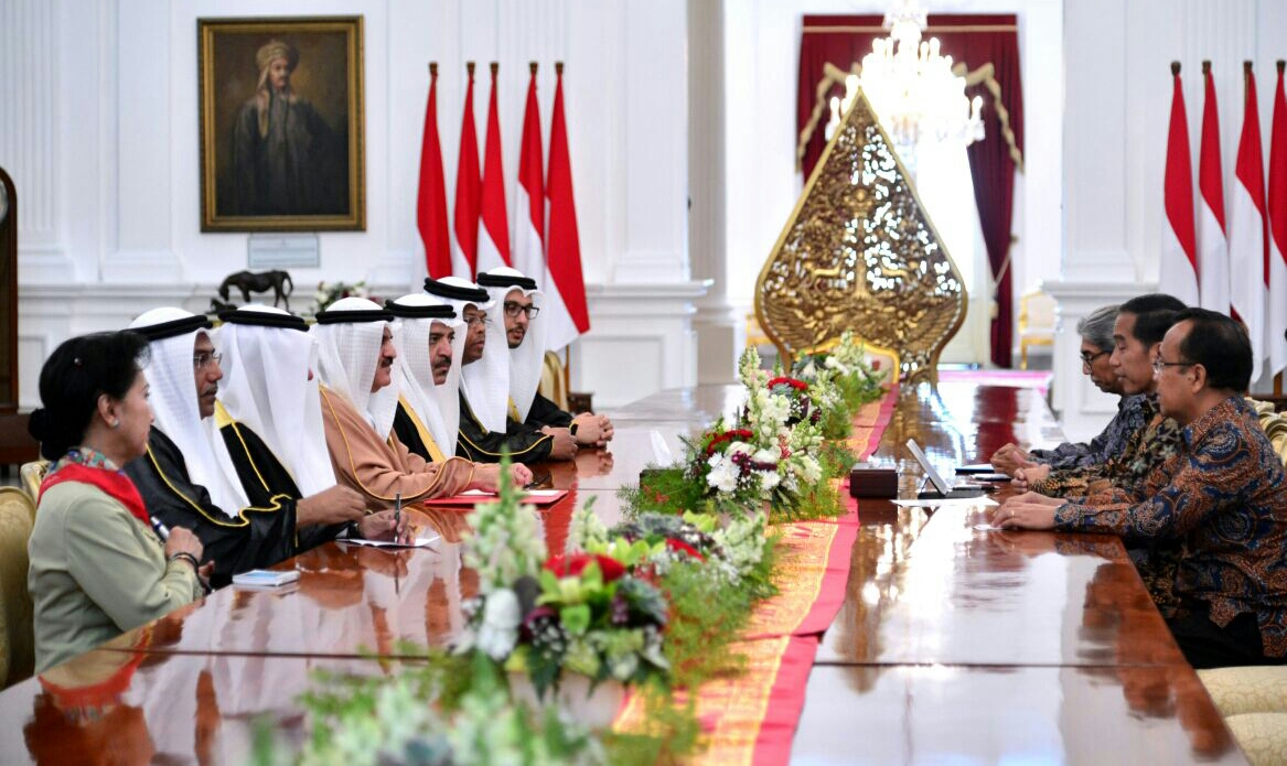 Presiden menyambut Parlemen Bahrain. (Foto: Biro Pers Setpres)