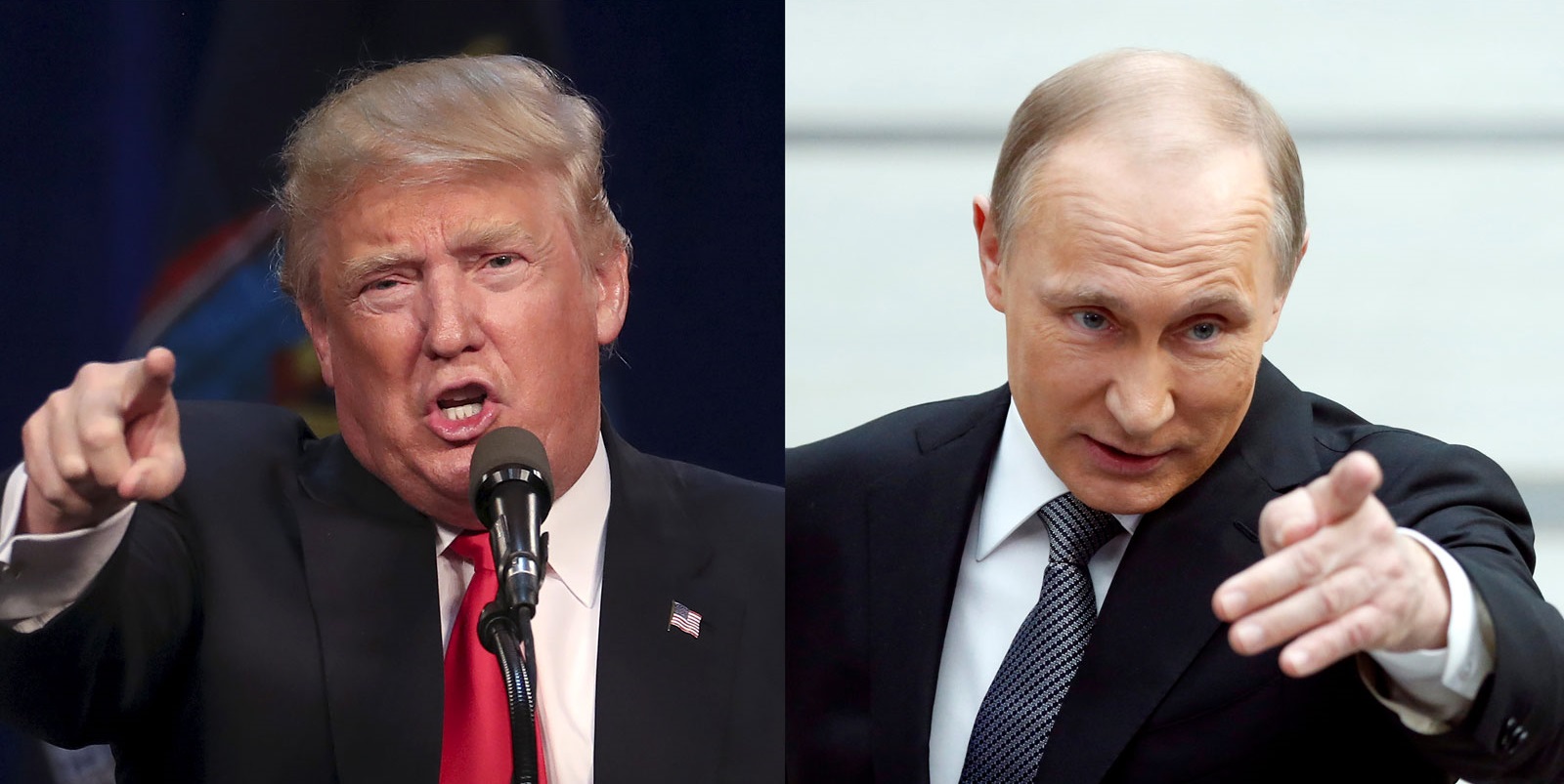 Presiden Amerika Serikat Donald Trump (kiri) menerima kecaman Presiden Rusia Vladimir Putin, akibat agresi yang dilayangkan  AS pada Suriah. (Foto: Ilustrasi)