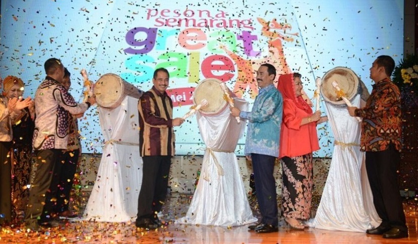 Menteri Pariwisata Arief Yahya meluncurkan Semarang Great Sale 2017, Selasa (14/3).