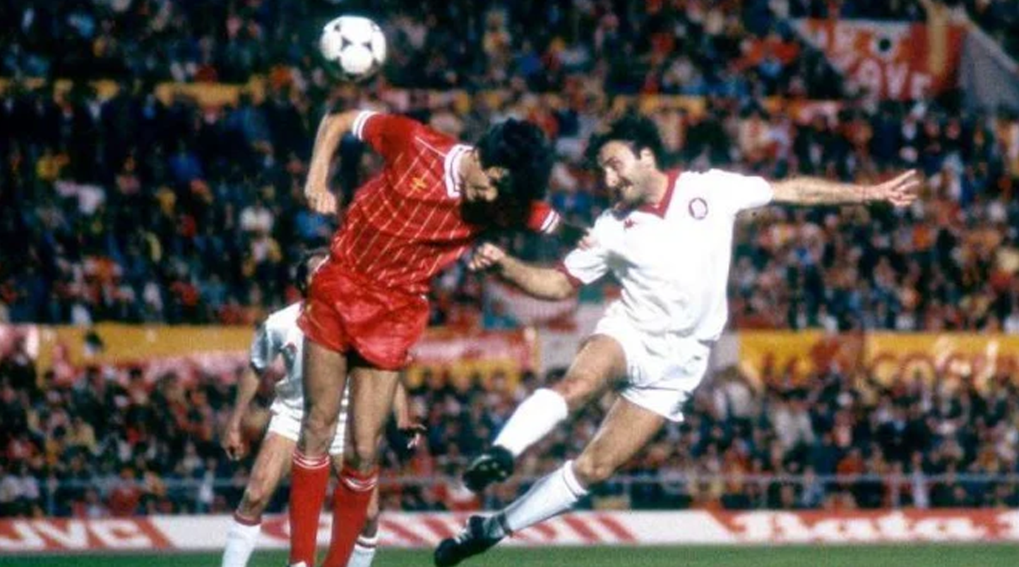 Duel Liverpool vs AS Roma di Final Liga Europa (sekarang Liga Champions) 1984.