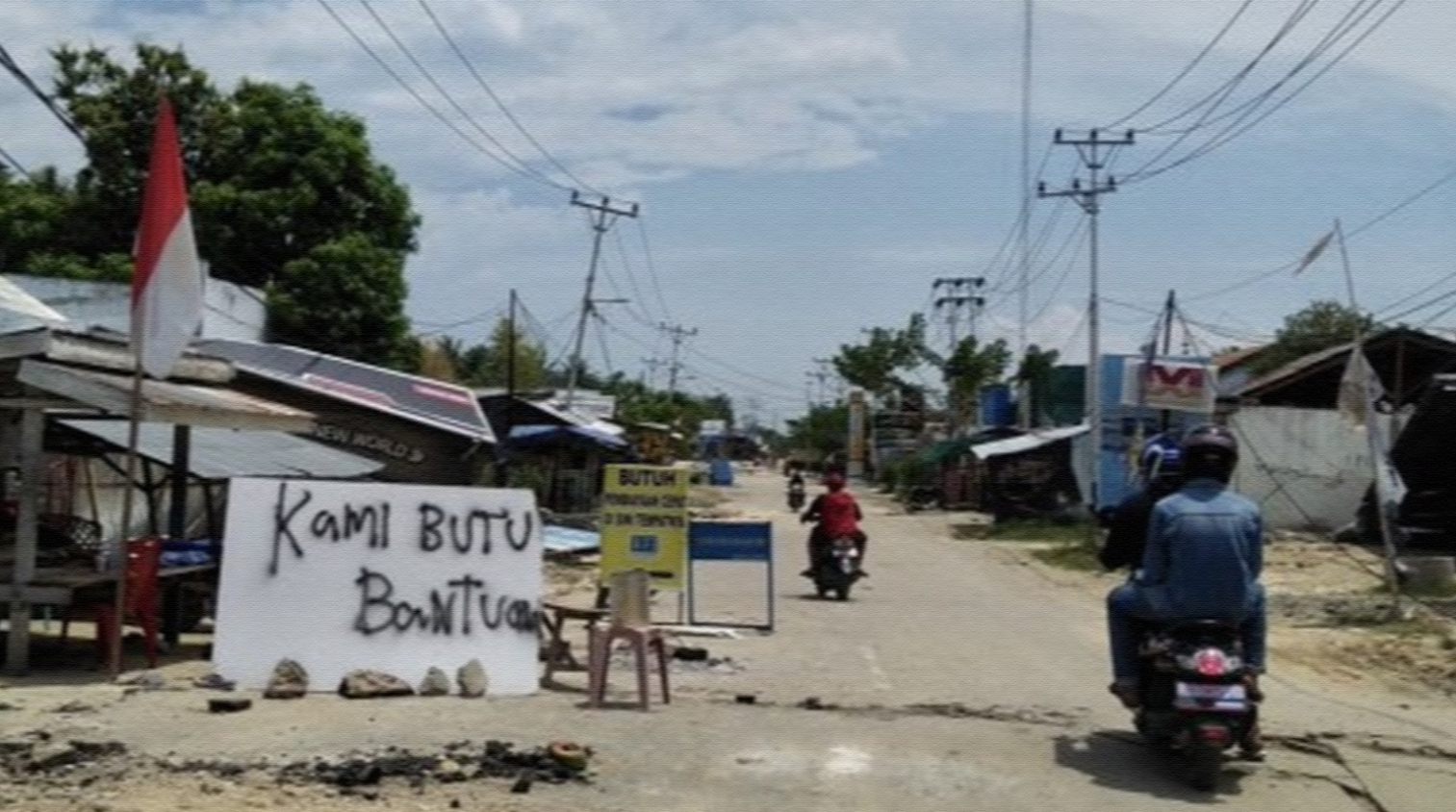 Salahsatu kampung di Sigi Sulawesi Tengah yang hancur akibat gempa. Foto: dok/antara