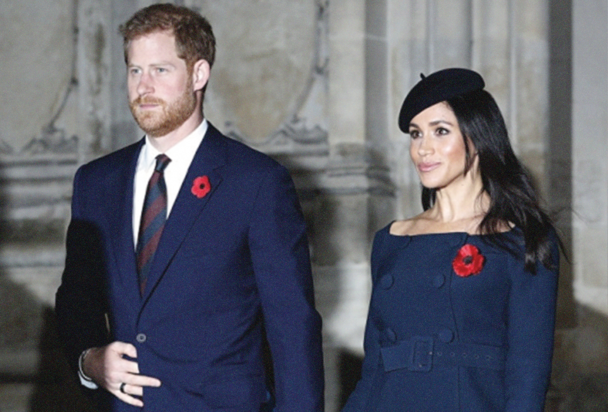 Meghan Markle bersama sang suami, Pangeran Harry dari keluarga Kerajaan Inggris.