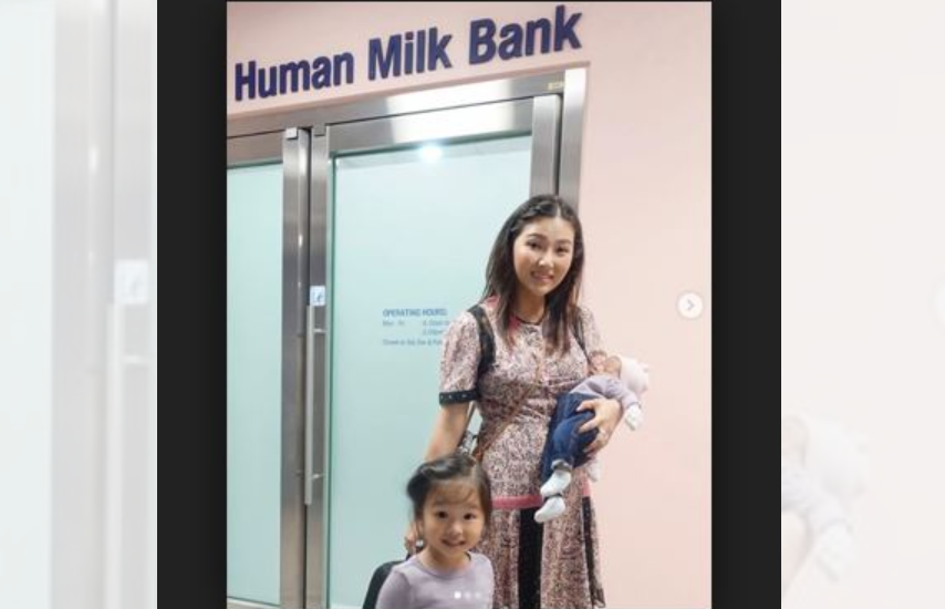 Sarwendah, istri Ruben Onsu, donor ASI saat melahirkan putri keduanya di Singapura, pada 5 Juni 2019.