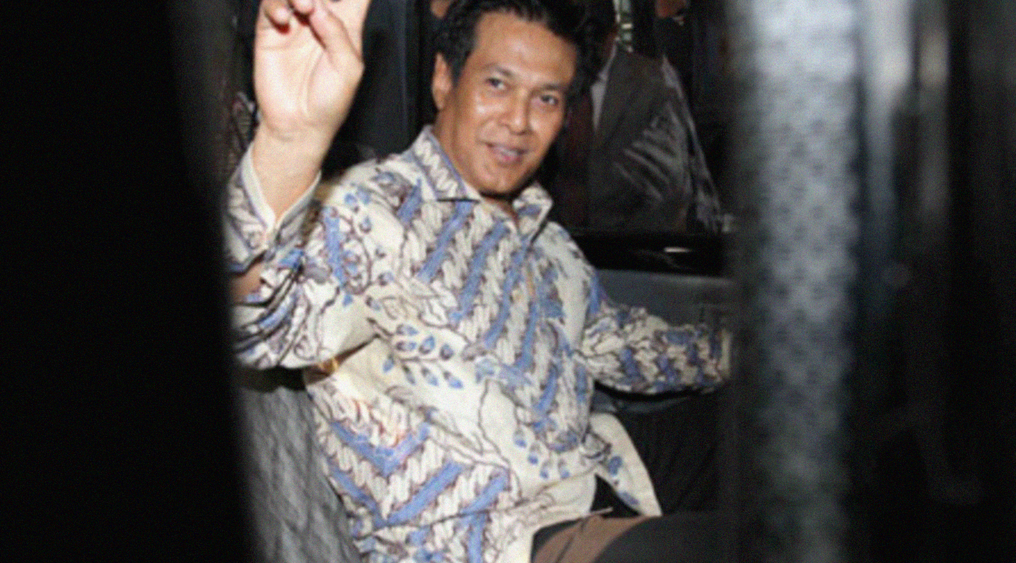 Aktor lawas Herman Felani terseret kasus korupsi APBD DKI Jakarta 2007.