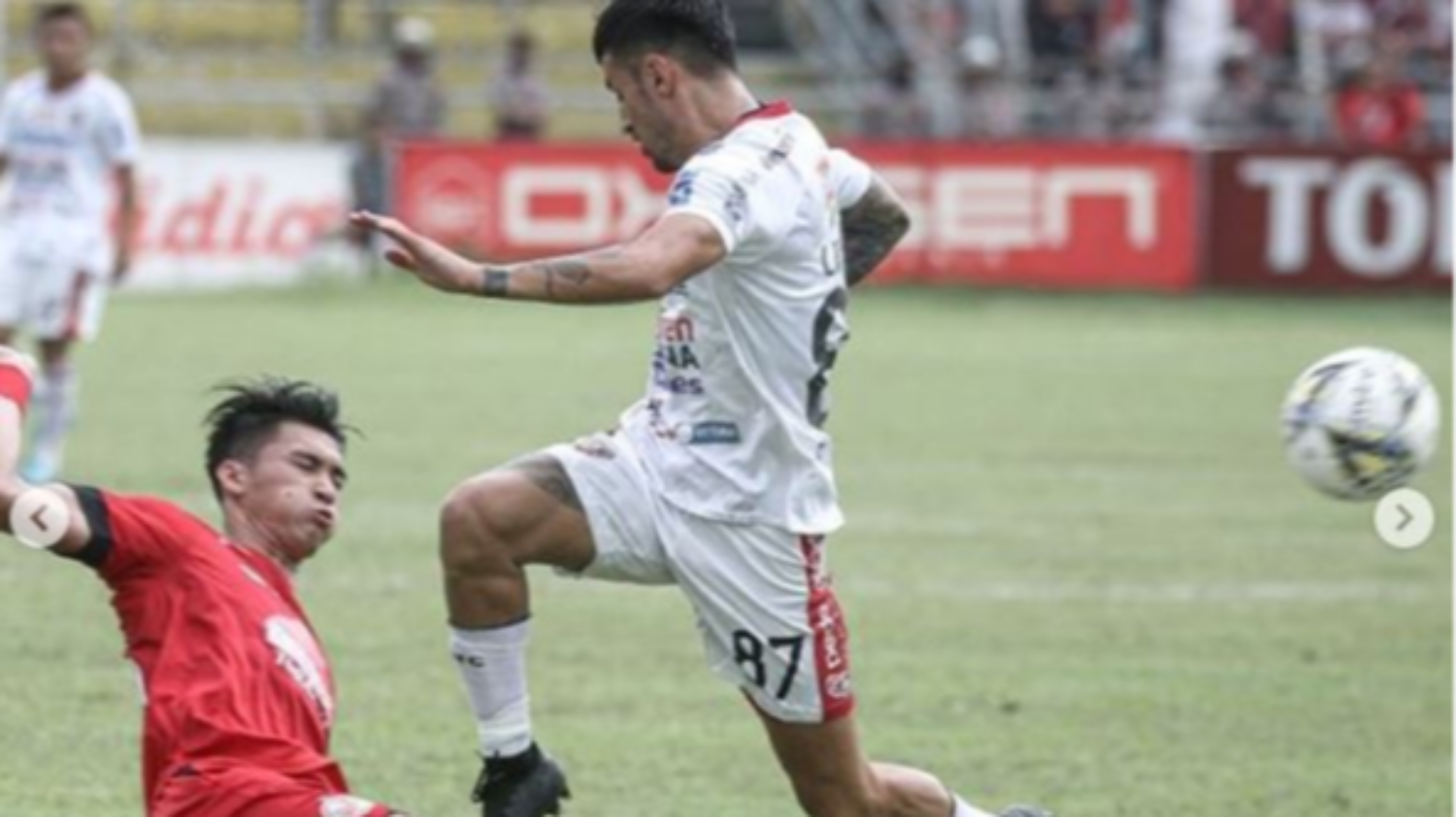 Bali United versus Semen Padang. (Foto: Instagram Bali United)