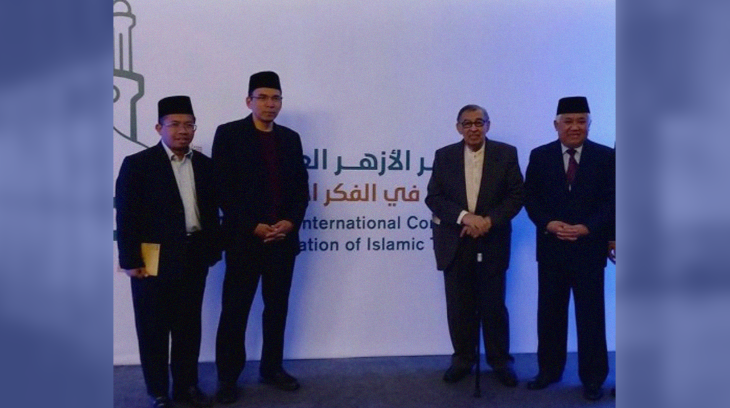 Delegasi Indonesia di Mesir, Prof. Dr. H. Din Syamsuddin, Prof Dr. KH. Quraish Shihab, Dr. TGB. H. Muhammad Zainul Majdi dan Dr. H. Muhklis Hanafi. (Foto:Istimewa)