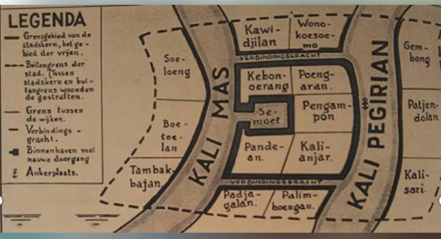 Peta Surabaya zaman dulu.