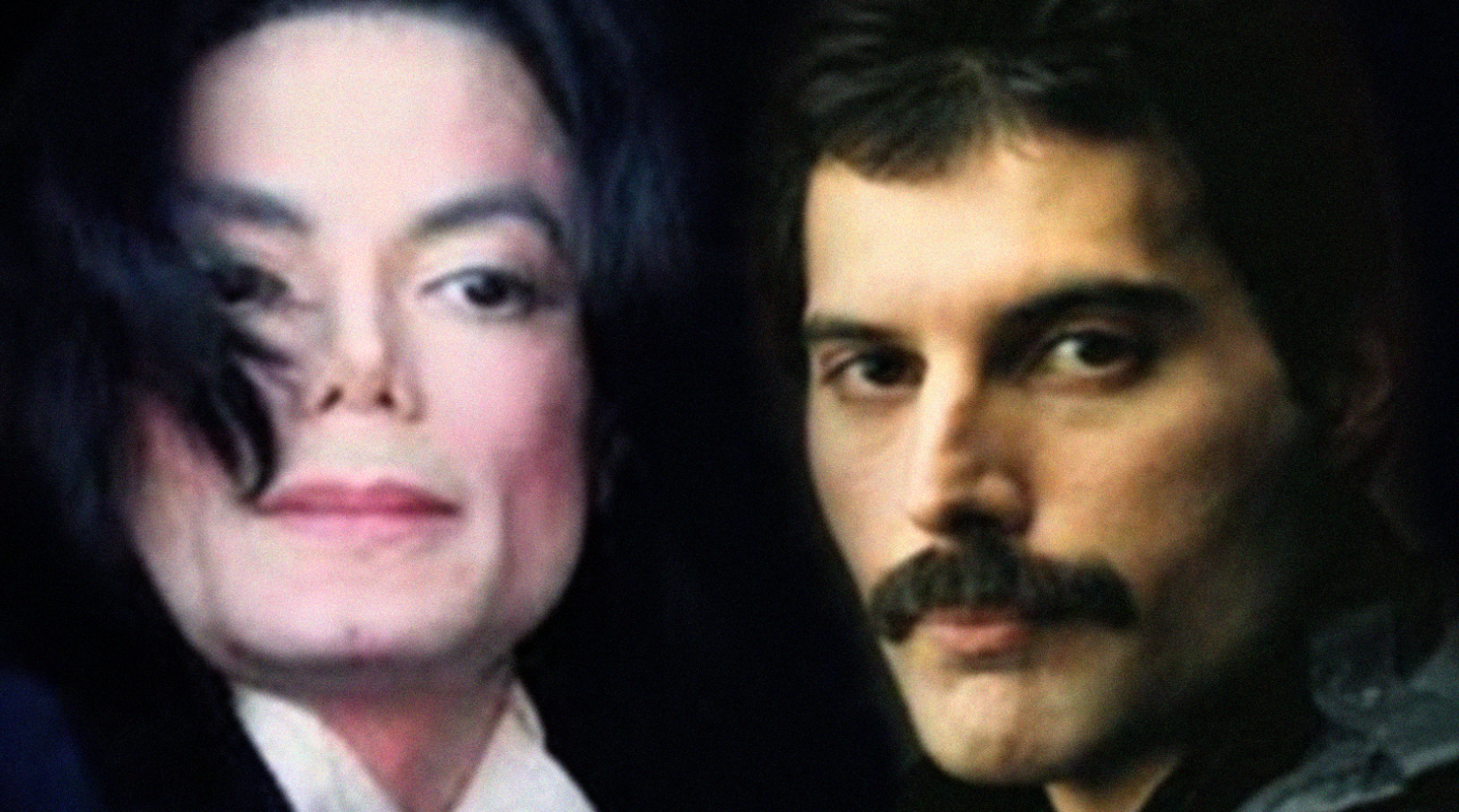 Michael Jackson dan Freddie Mercury. (Foto:Reuters/Ngopibareng)