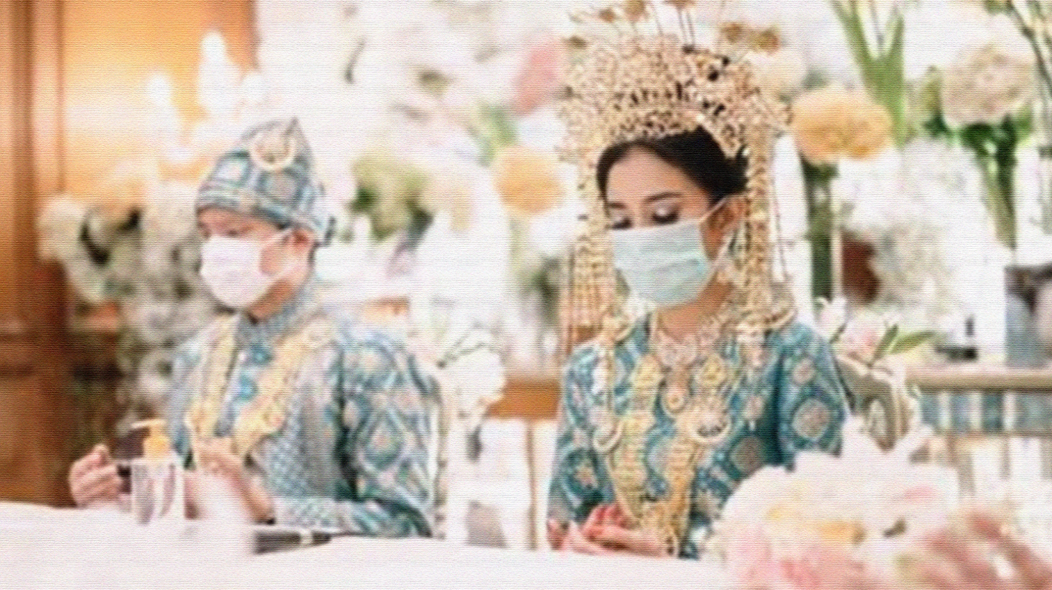 Ilustrasi foto pernikahan di tengah pandemi Covid-19 (Foto: dok bridestory.com)