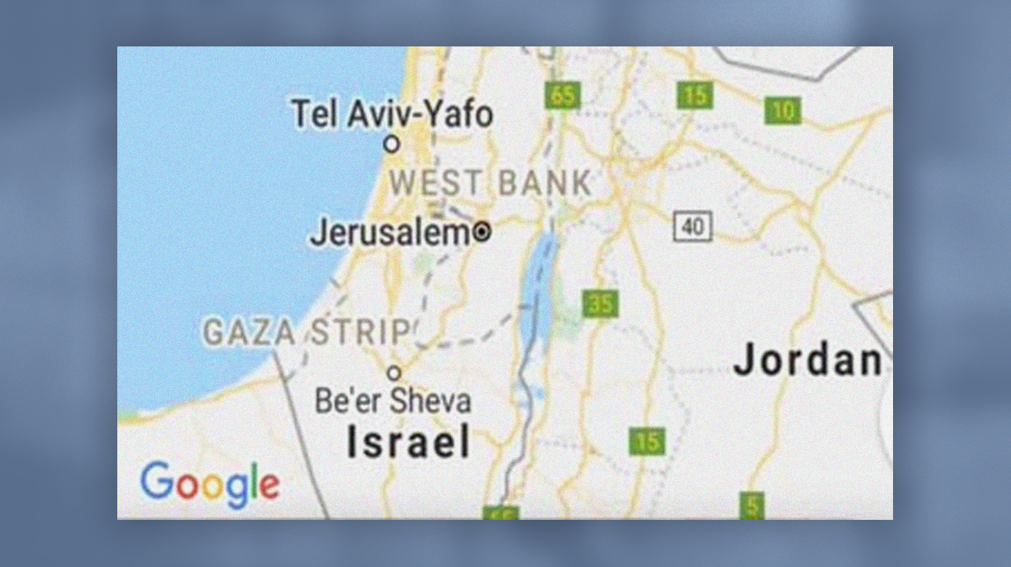 Tidak ada Palestina di Google Maps. (Foto:GoogleMaps)