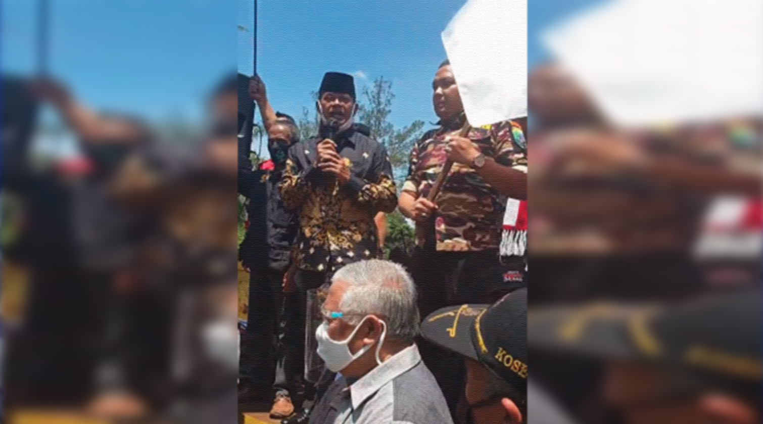 Mantan Panglima TNI Jenderal (Purn) Gatot Nurmantyo orasi dihadapan massa KAMI Jawa Barat, Senin 7 September 2020. (Foto: YouTube)