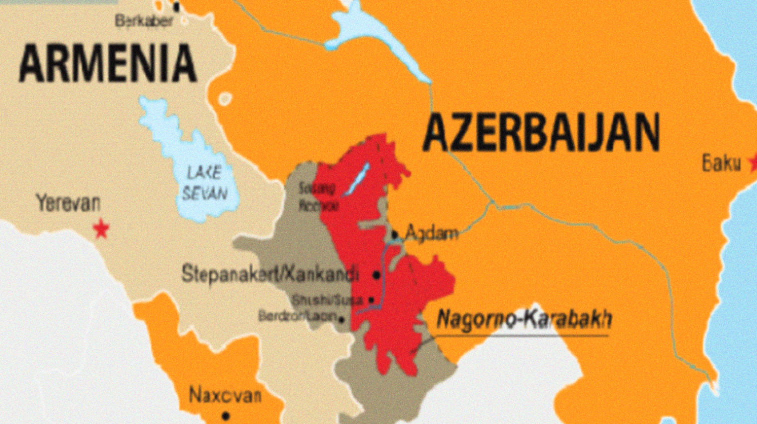 Peta konflik Azerbaijan dan Armenia, berebut potensi minyak. (Foto: Istimewa)