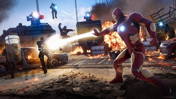 Ilustrasi super hero Iron Man bagian dari Marvel's Avengers hadir di PlayStation Now. (Foto: PS)