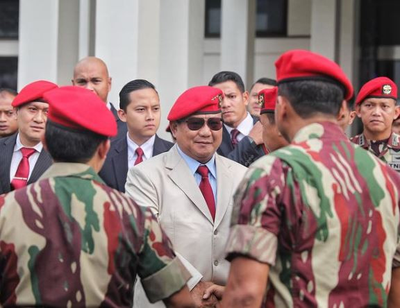 Prabowo membentuk detasemen pengawal khusus. (Foto: Istimewa)