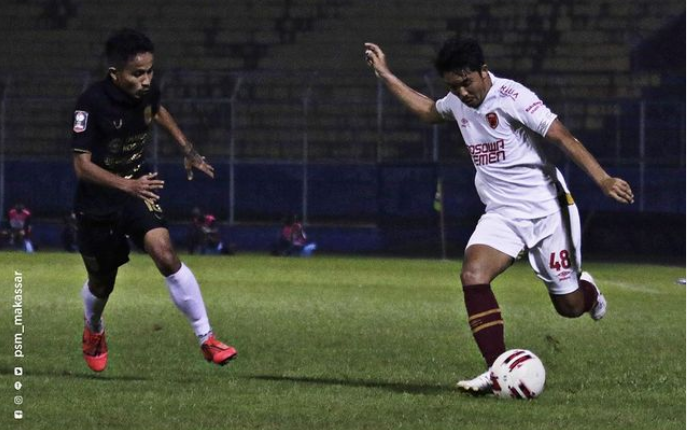 Skuad PSM Makassar singkirkan PSIS Semarang dari Piala Menpora, Jumat 9 April 2021. (Foto: Instagram PSM Makassa)