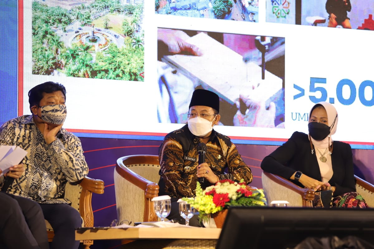 Walikota Malang, Sutiaji saat di acara Pemulihan Ekonomi Nasional (PEN) di Hotel Idjen Suites, Kota Malang (Foto: istimewa)