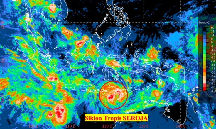 Ilustrasi badai Seroja yang menerjang Nusa Tenggara Timur (NTT). (Foto: BMKG)