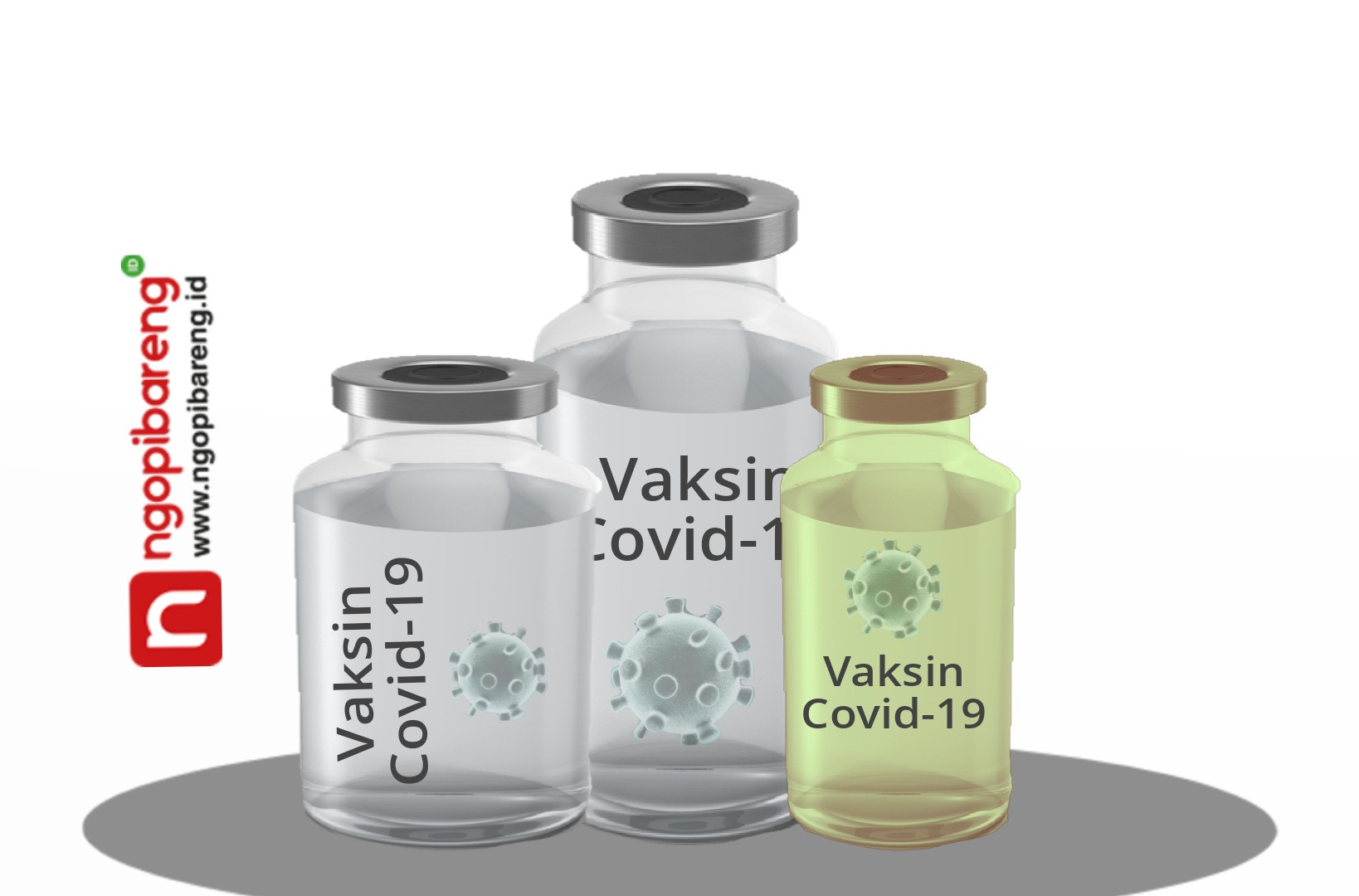 Ilustrasi vaksin Covid-19 yang menjadi syarat bagi jemaah umrah. (Grafis: Fa Vidhi/Ngopibareng.id)