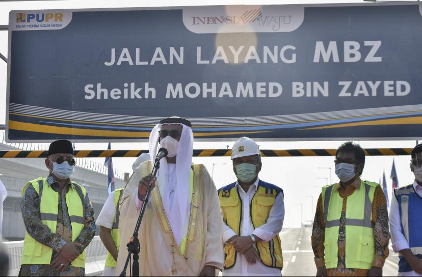 Jalan Tol Jakarta Cikampek (Japek) Elevated II ganti nama menjadi Jalan Tol Syeikh Mohamed Bin Zayed (MBZ), nama pangeran Uni Emirat Arab (UEA). (Foto: Istimewa)