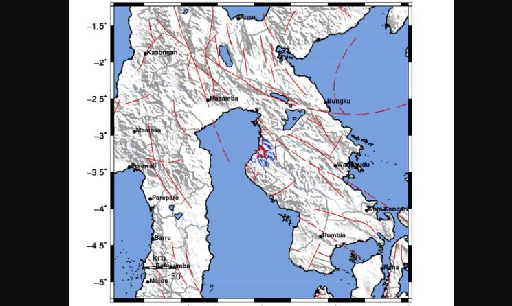 Gempa di Kolaka, Jumat 16 April 2021. (Grafis: BMKG)