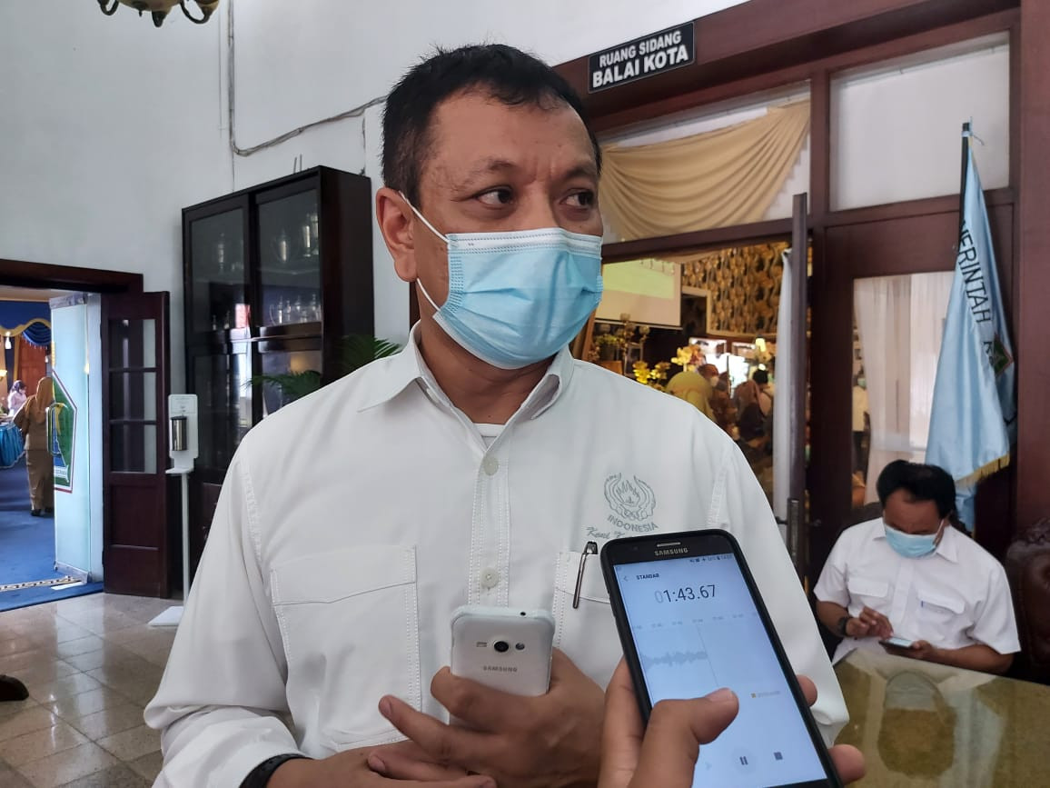 Ketua KONI Kota Malang, Eddy Wahyono saat berada di Balai Kota Malang (Foto: istimewa)