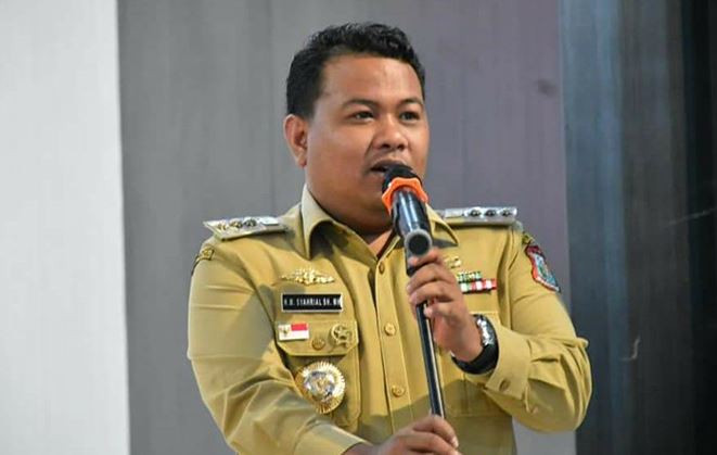 Walikota Tanjungbalai, Syahrial sebagai tersangka kasus dugaan tindak pidana korupsi penerimaan hadiah, atau janji oleh Penyelenggara Negara Terkait Penanganan Perkara Walikota Tanjungbalai Tahun 2020-2021. (Foto: Istimewa)