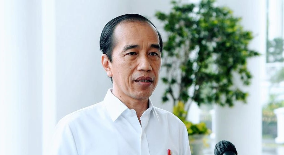 Presiden Joko Widodo saat beri pernyataan tentang pencarian KRI Nanggala 402. (Foto: Setpres)