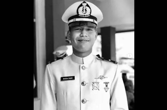 Kru KRI Nanggala-402 Letda Rhesa Sigar keponakan Menteri Pertahanan (Menhan) Prabowo Subianto. (Foto: Twitter/Instagram Prabowo)
