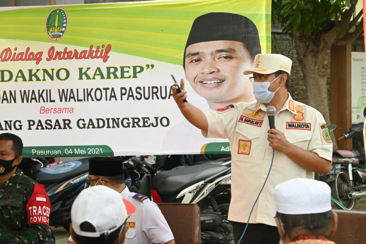 Walikota Pasuruan Saifullah Yusuf atau Gus Ipul berkomitmen memperbaiki Pasar Gadingrejo, Pasuruan. (Foto: Istimewa)