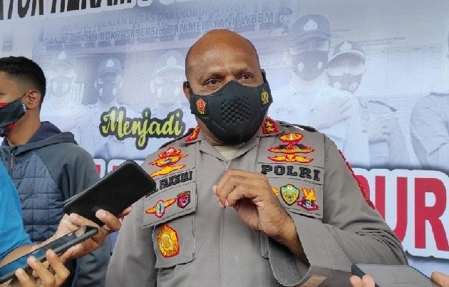 Kapolda Papua Mathius Fakhiri saat memberi keterangan pers mengenai KKB. (Foto: Antara)
