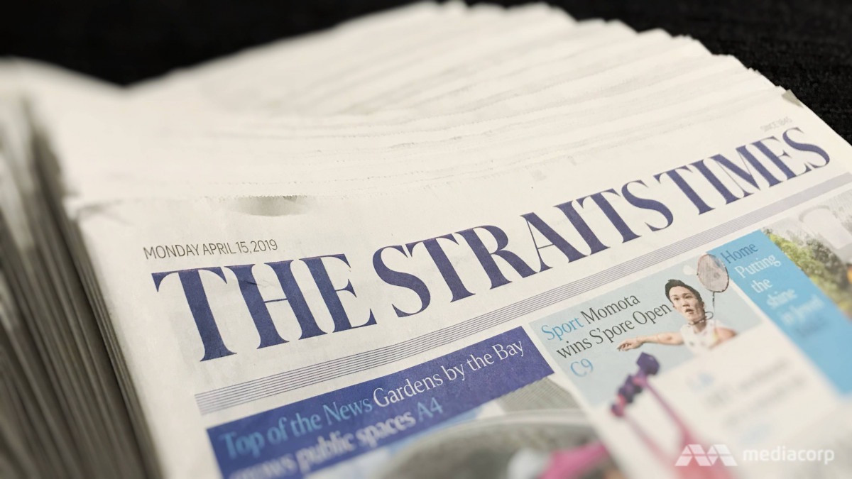 The Straits Times yang mengubah bentuk bisnisnya.