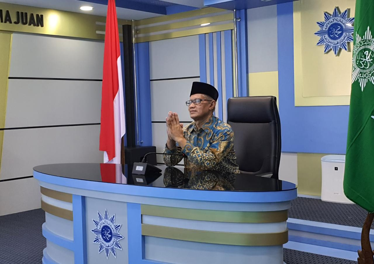 Haedar Nashir, Ketua Umum PP Muhammadiyah, ucapkan selamat Idul Fitri. (Foto: Istimewa)