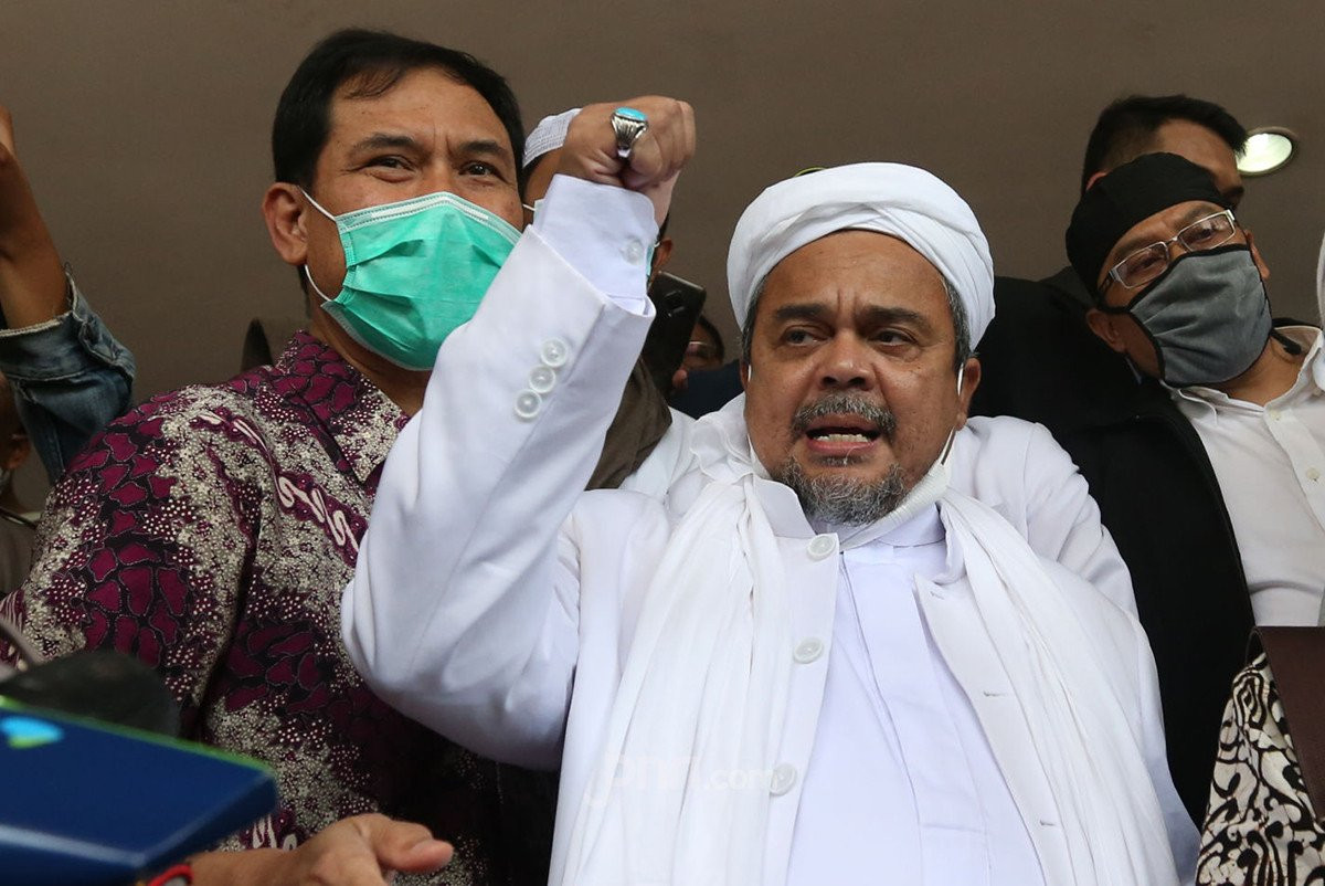 Habib Rizieq dituntut 10 bulan penjara kasus kerumunan di Megamendung. (Foto: Ant)