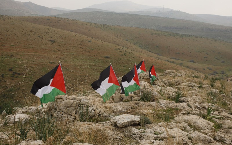 Ilustrasi bendera Palestina di jalur Gaza. (Foto: Istimewa)